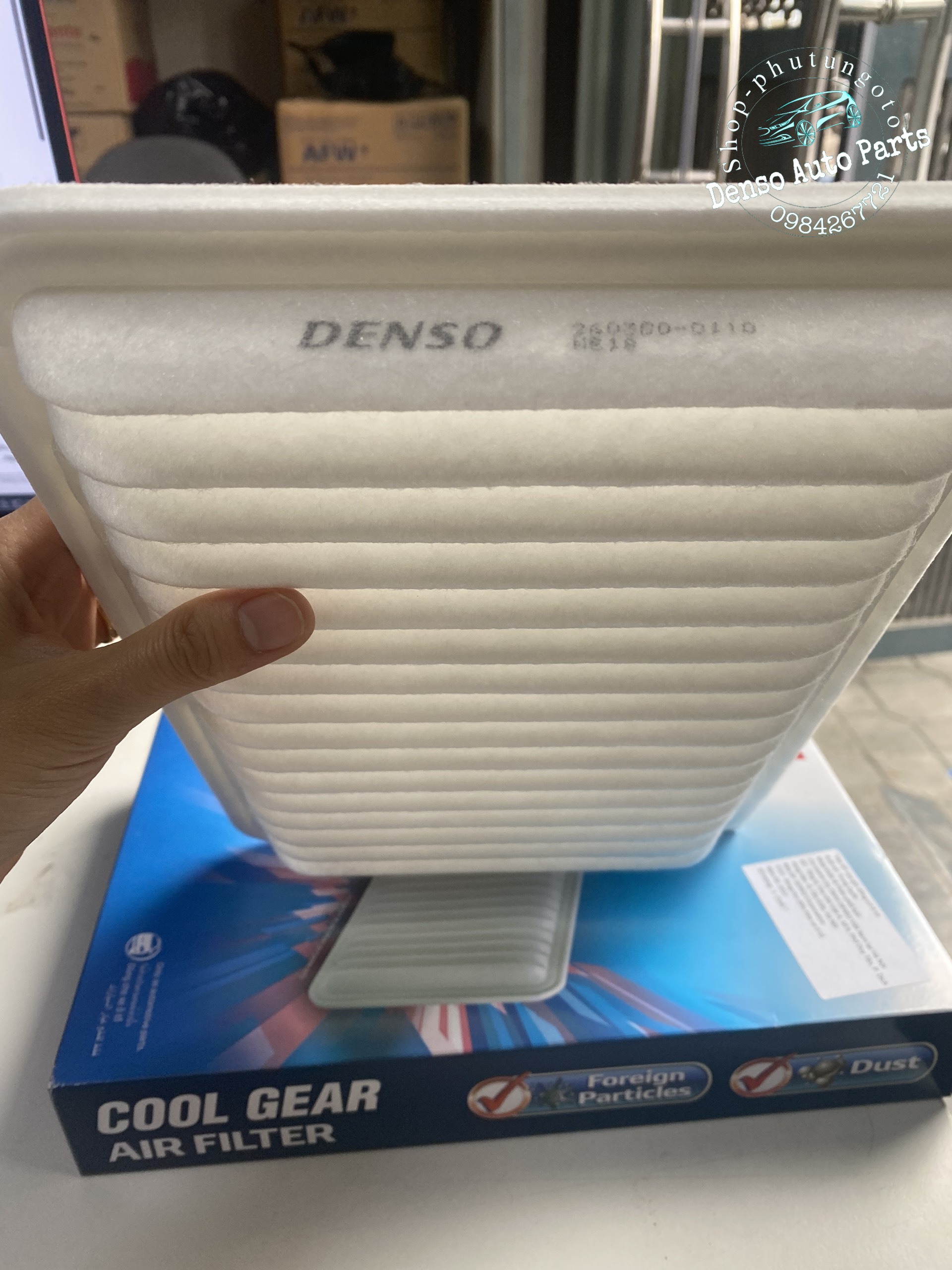 Lọc gió động cơ Denso 260300-0110, dùng cho xe Toyota Camry 2.4