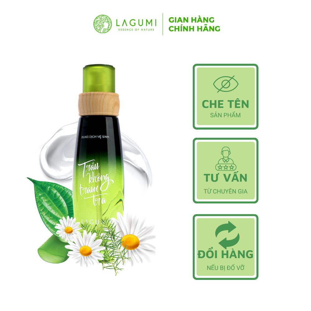 Set 2 chai Dung dịch vệ sinh phụ nữ Lagumi trầu không tràm trà 100ml