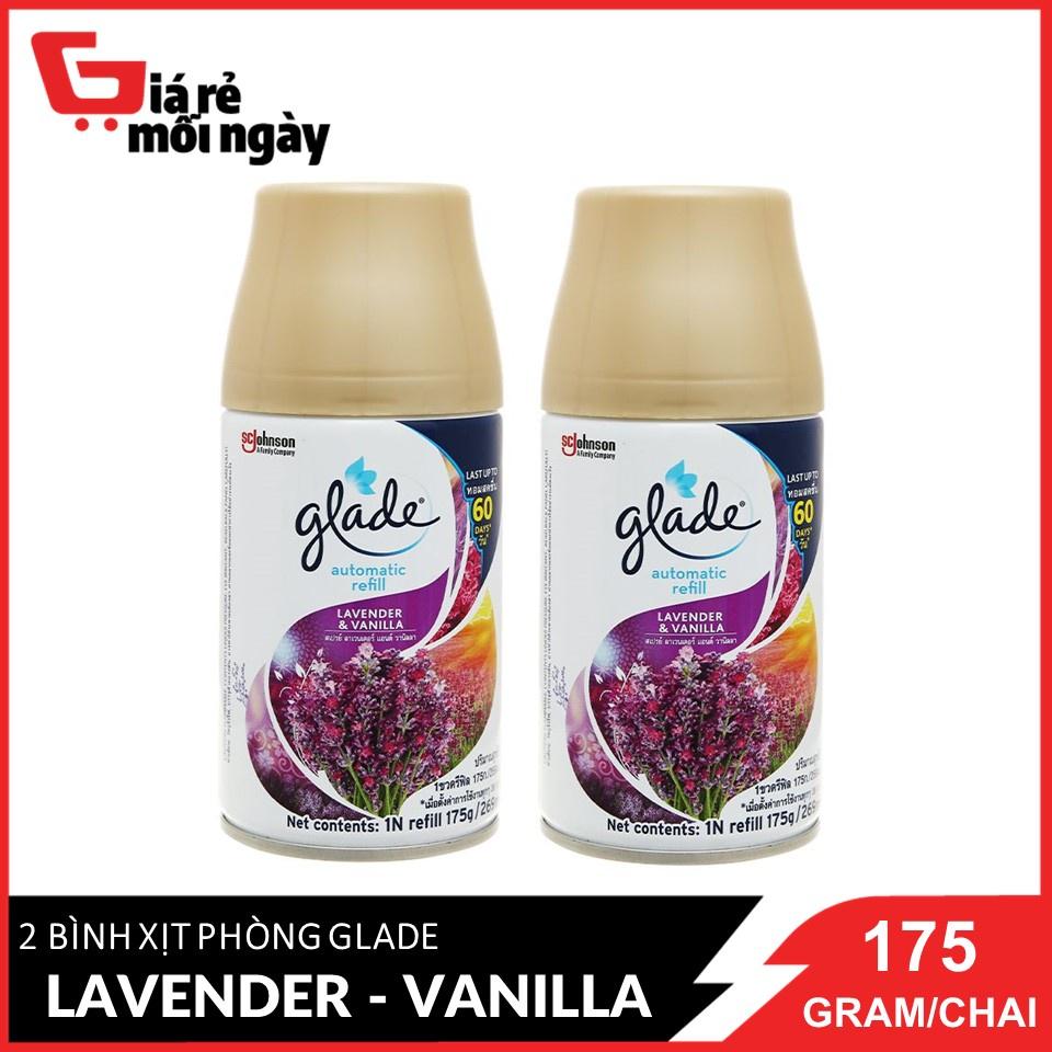 Combo 2 Bình Xịt Glade Hương Lavender Và Vanilla 269ml /Bình x2