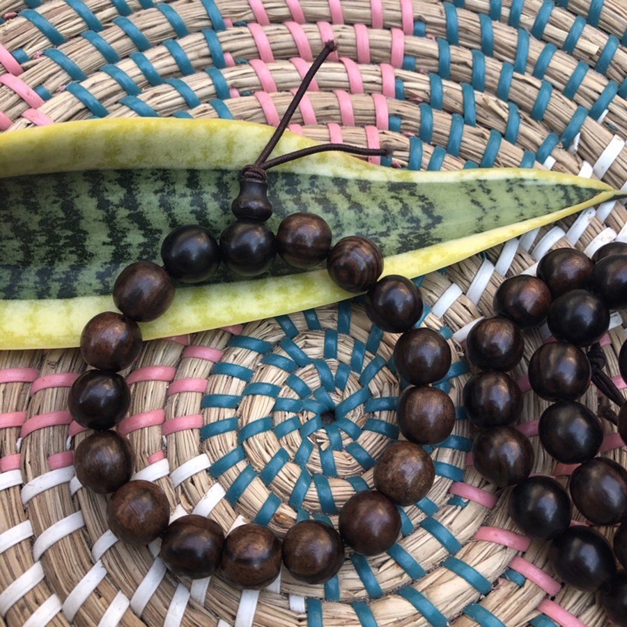Vòng tay Mun sọc đen gỗ nhập khẩu Núm Hồ Lô Đem lại May Mắn - Tài Lộc - Bracelet of HAHANCO