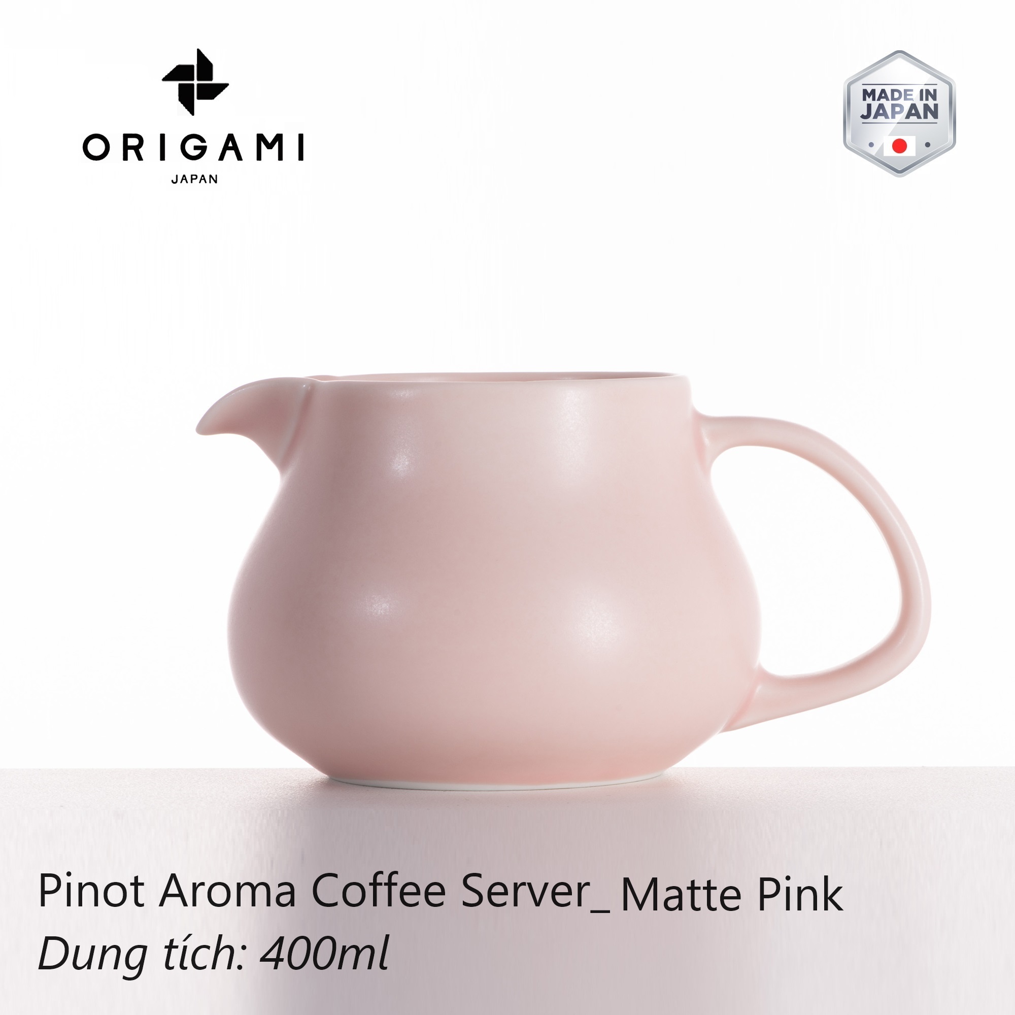 Bình sứ pha cà phê Origami Pinot Aroma Coffee Server 400ml
