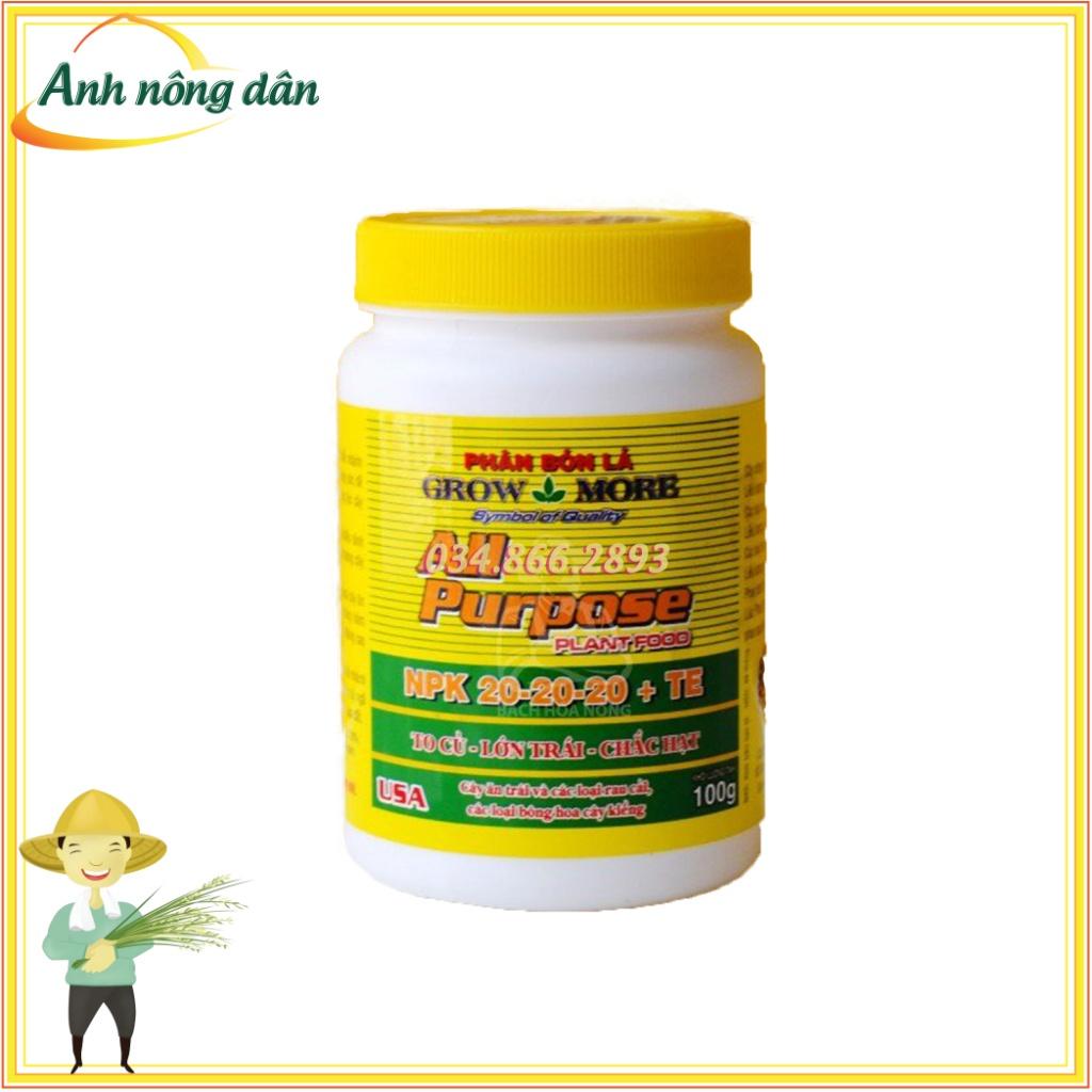 All Purpose - Phân bón lá từ grow more bổ sung vi lượng thiết yếu cho cây - Anh nông dân chính hiệu