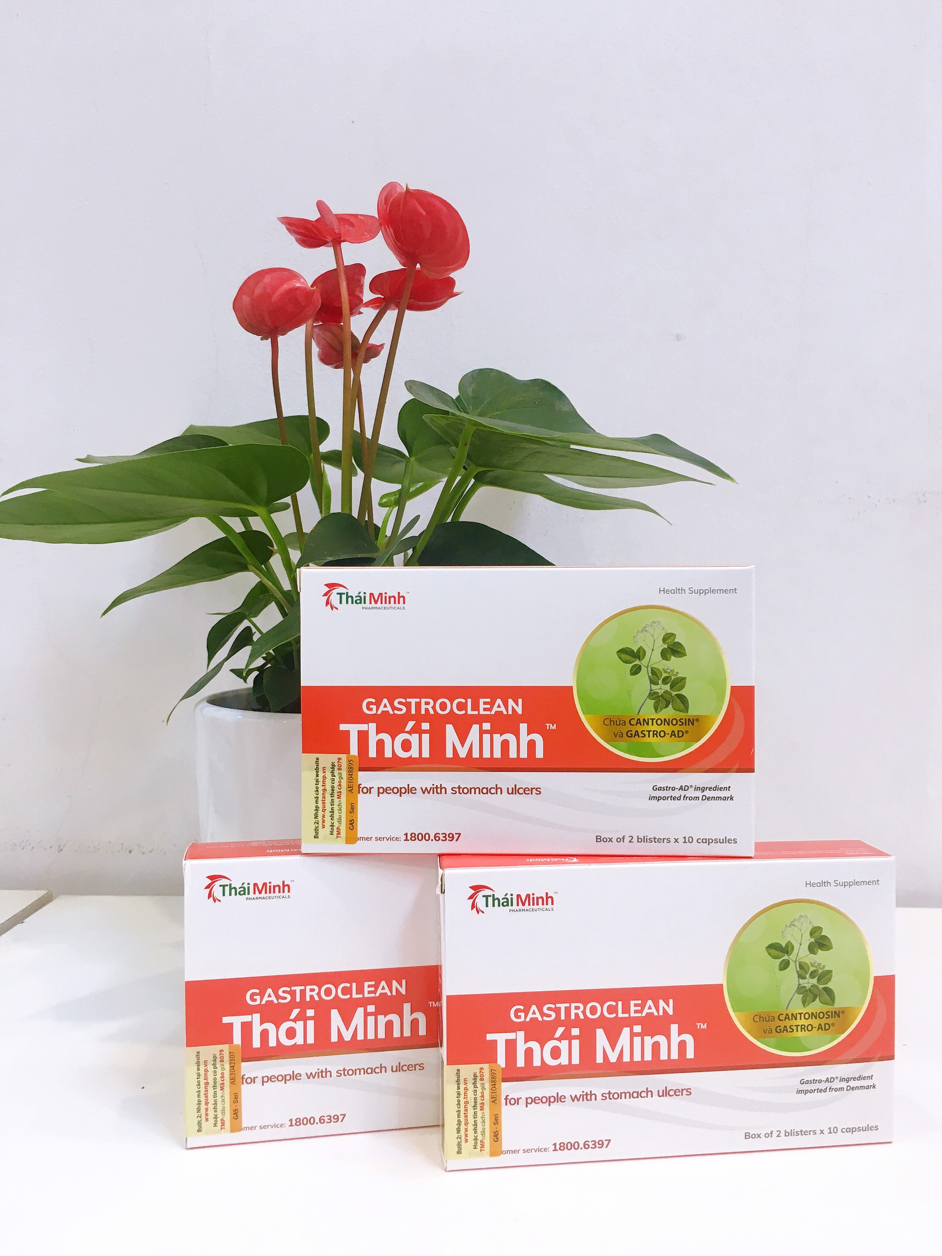Combo 3 hộp GastroClean - Hỗ trợ giảm acid dịch vị, giúp bảo vệ niêm mạc dạ dày