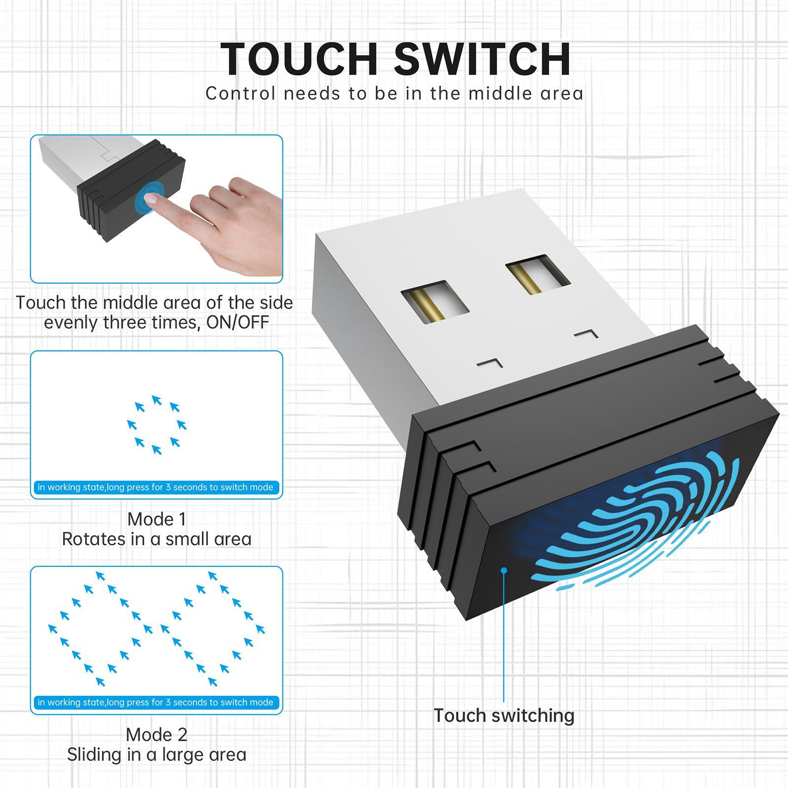 USB Mouse Lightweight Adapter Computer Mouse Mover for Home PC