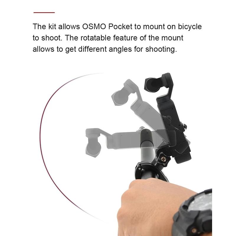 Cho DJI Pocket 2 Camera Xe Đạp Giá Đỡ Xe Đạp Xe Máy Giá Đỡ Tay Cầm Đứng Bộ Cho DJI Osmo Pocket 1 2 Camera Phần