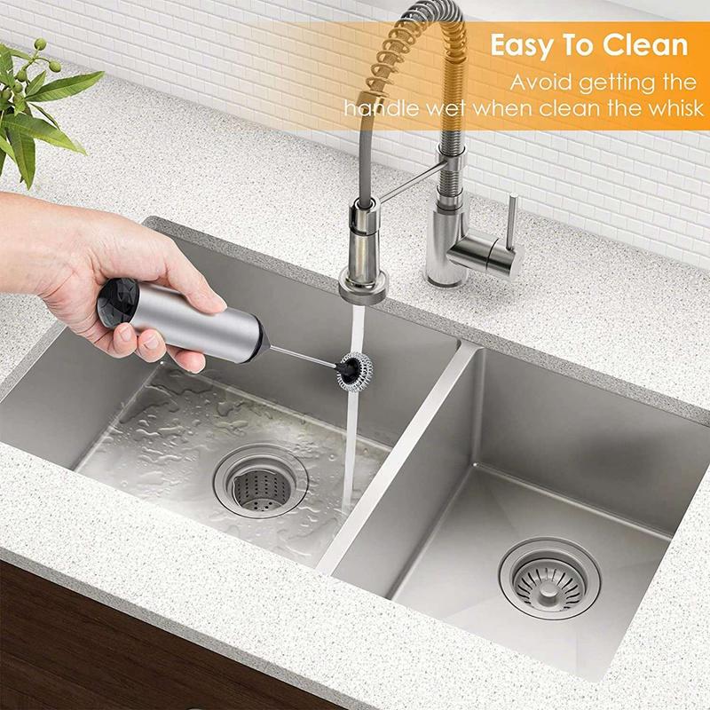 Bọt Sữa Cầm Tay, Cà Phê Frother Với Đĩa Đơn Và Đôi Mùa Xuân Đánh Đầu, Hoạt Động Bằng Pin Tự Động Máy Tạo Bọt