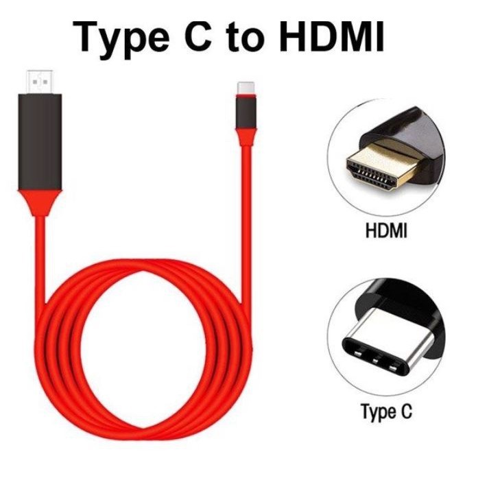 Cáp chuyển USB Type C sang HDMI 4K Earldom WS8C dài 2m (Iphone/Ipad to HDMI) - Hàng Chính Hãng