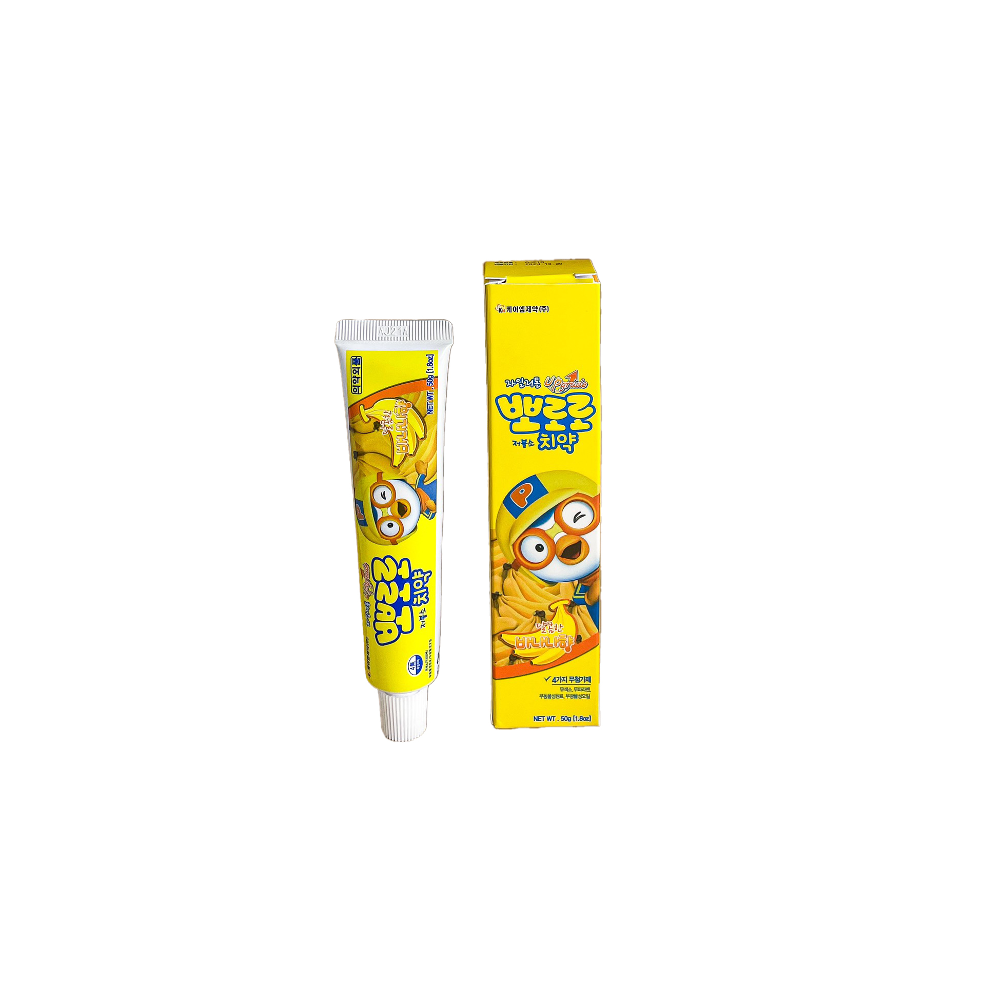 Kem đánh răng Pororo có thể nuốt được cho bé từ 3 tuổi - vị Chuối 50g