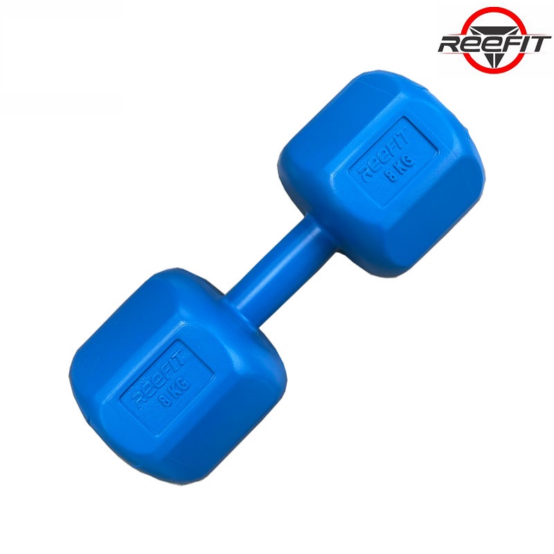 Bộ 2 vỏ tạ tay nhựa bát giác 8kg REEFIT