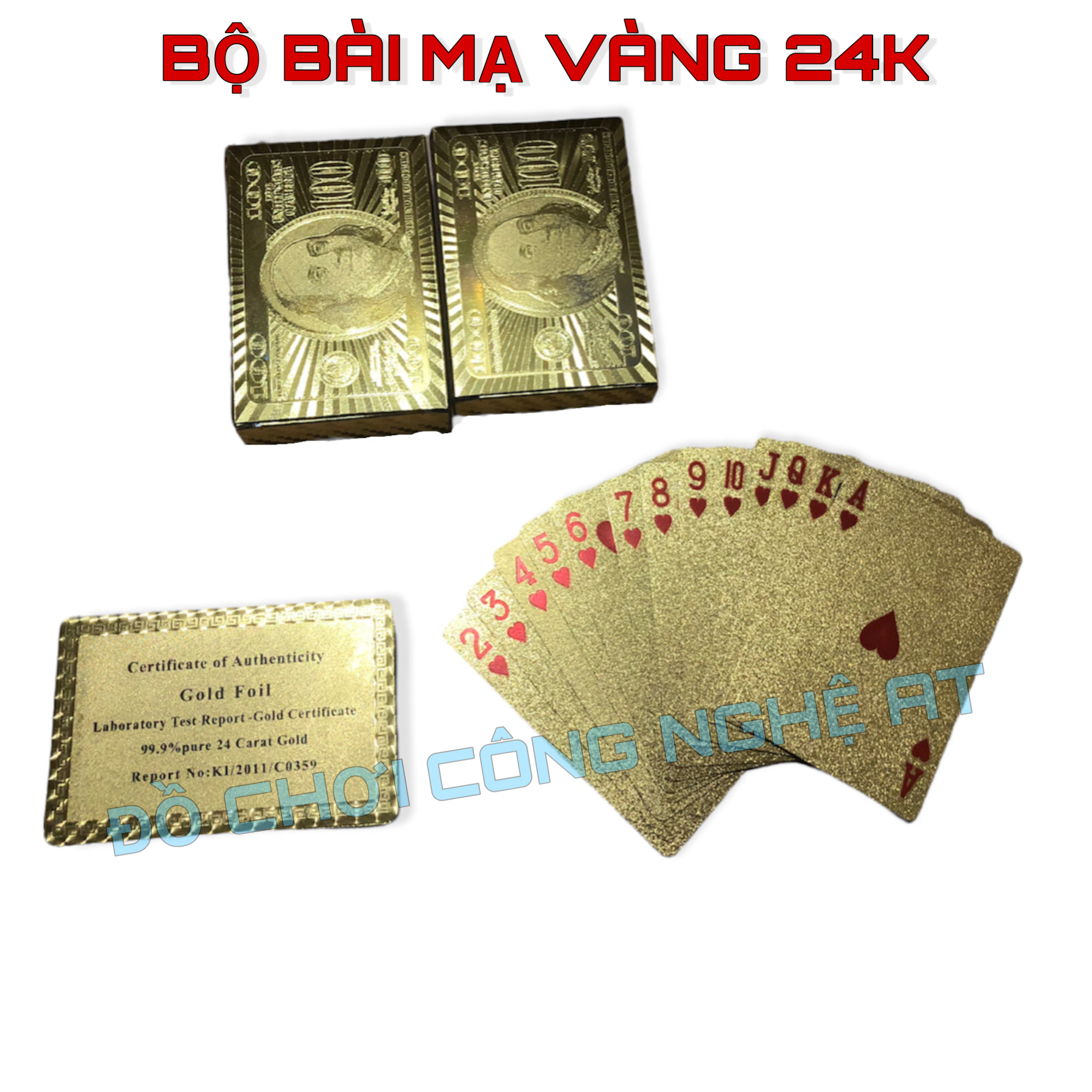 BỘ BÀI TÚ LƠ KHƠ MẠ VÀNG 24K,BỘ BÀI TÂY CỰC DẺO BỀN SIÊU ĐẸP CHO DÂN CHƠI Bộ Bài Tú Lơ Khơ Mạ Vàng 24K,Bộ Bài Tây Cực Dẻo Bền Siêu Đẹp Cho Dân Chơi