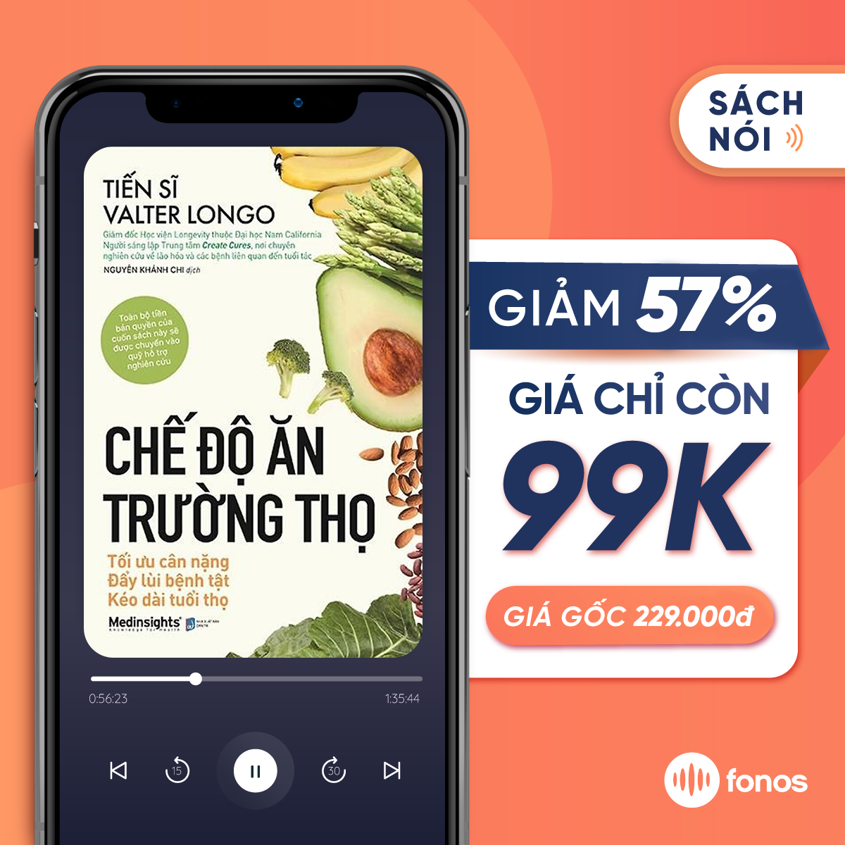 Sách nói Fonos: Chế Độ Ăn Trường Thọ