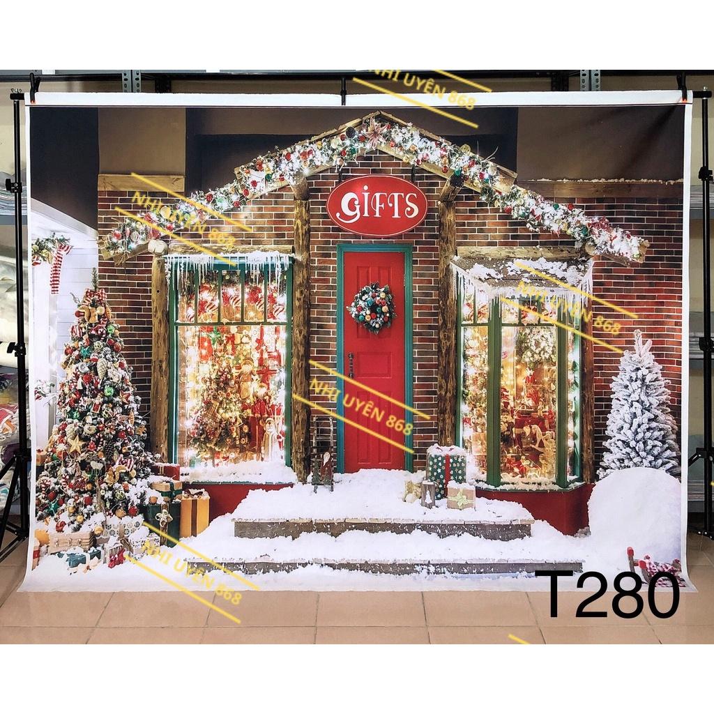 Thảm vải chụp ảnh / Thảm vải treo tường / Tranh vải decor chủ đề giáng sinh/ Noel (mã T280)