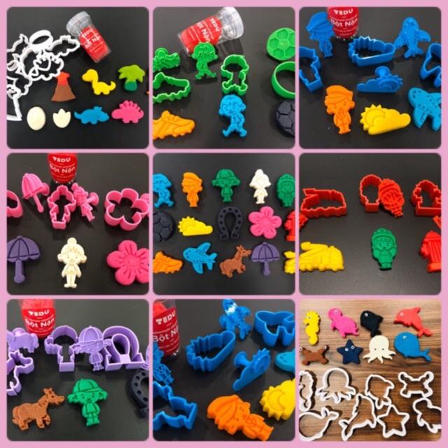 Set Khuôn Chơi Bột Nặn Đất Nặn An Toàn Tedu Theo Chủ Đề
