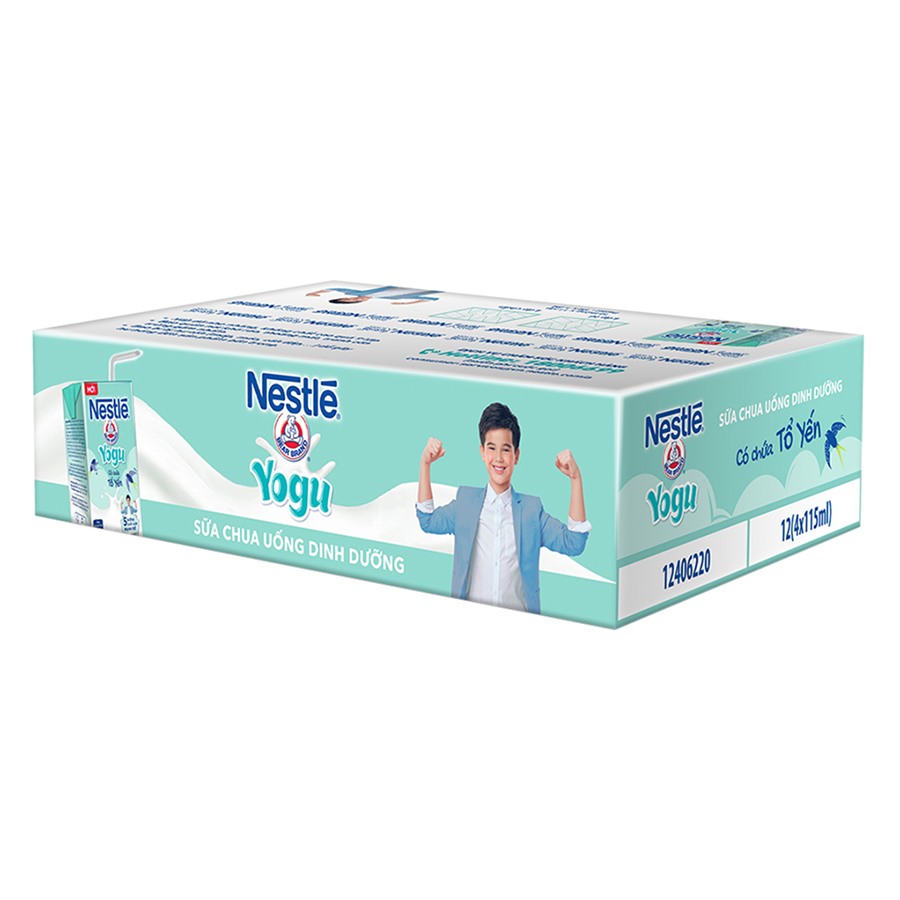 Thùng 48 Hộp Sữa Chua Uống Dinh Dưỡng Nestlé Yogu (115 ml/Hộp)