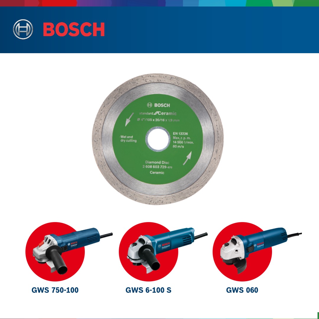 Đĩa cắt kim cương Bosch 105x20/16mm gạch