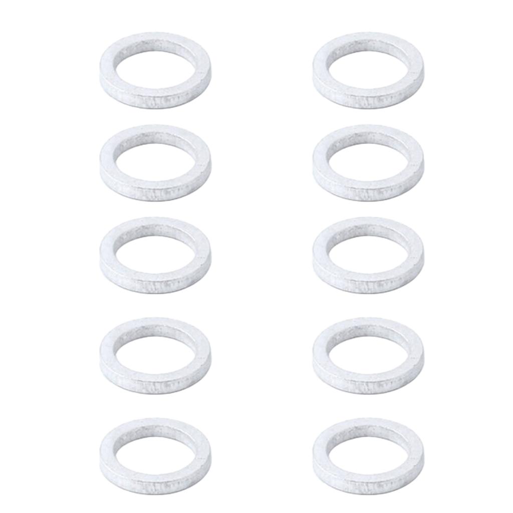 10Pcs Bicycle Headset Spacers,MTB Road Mountain Bike Stem Spacers Aluminum Alloy Bike Bicycle Handlebar Spacers Front Stem Fork Washer