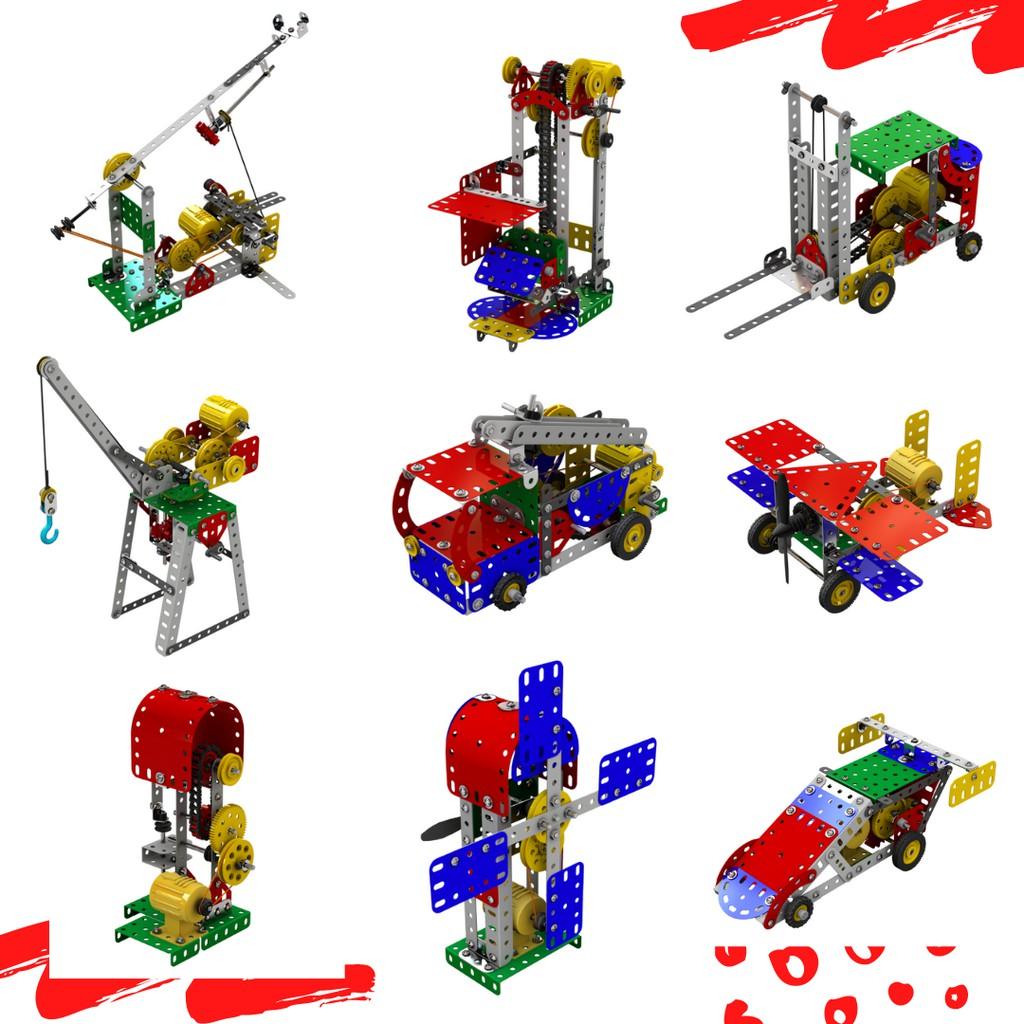 Hộp khoa học Hàn Quốc, lắp ráp 39+ mô hình với 300+ chi tiết