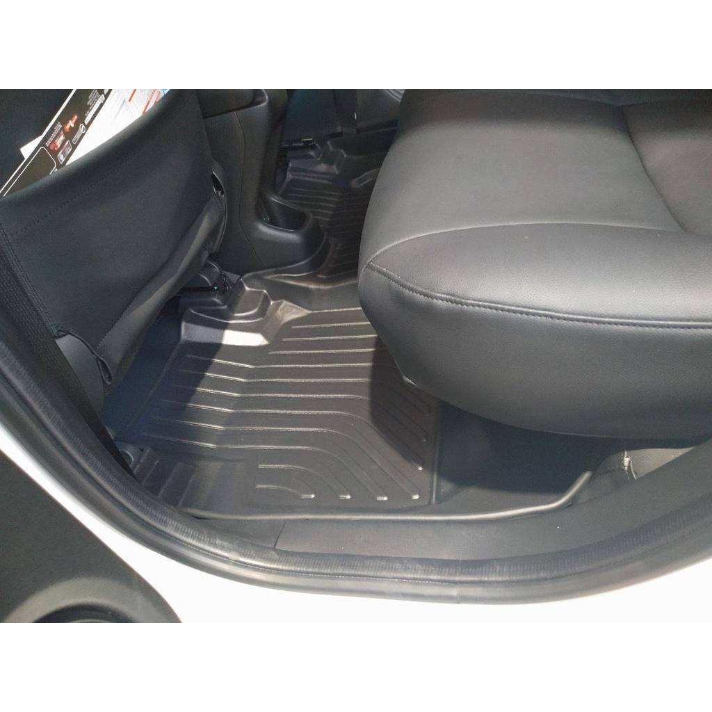 Thảm lót sàn xe ô tô Honda HRV 2016-nay Nhãn hiệu Macsim chất liệu nhựa TPE cao cấp màu đen