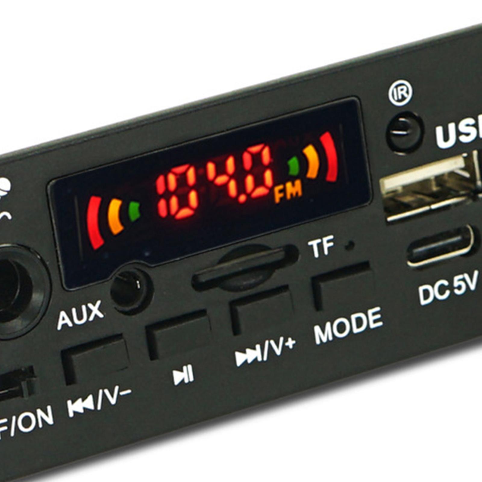 MP3 Board Support Recording Microphone Support TF USB 2x5W Amplifier