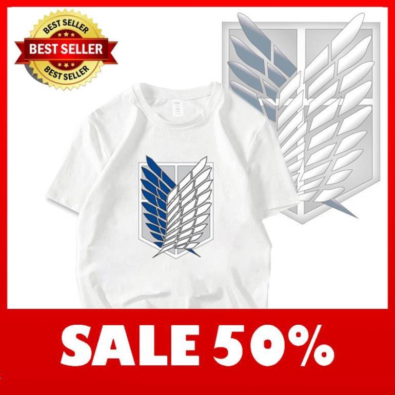 (SALE HOT) Áo Thun Tay Ngắn In Hình Anime Attack On Titan