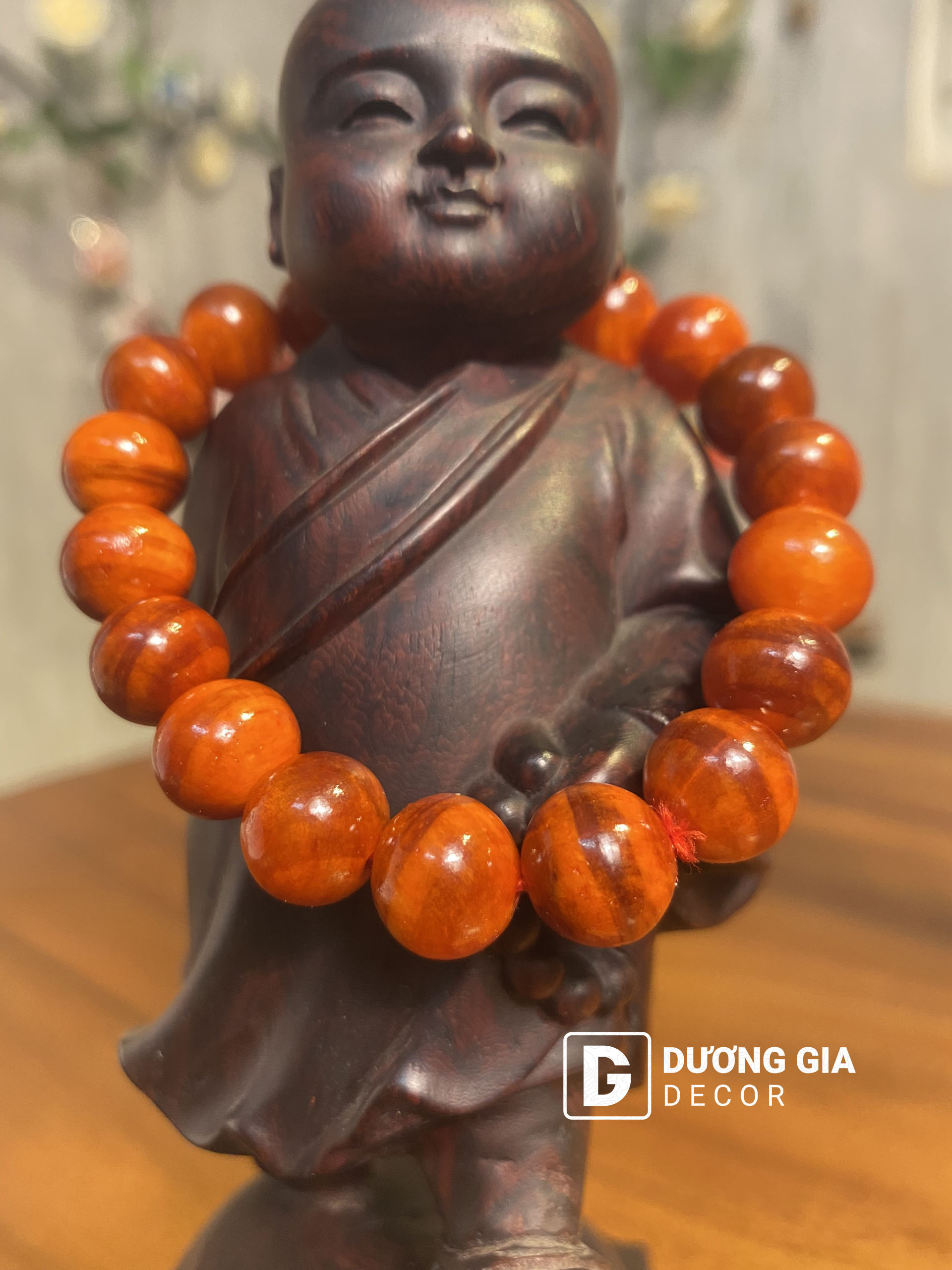 Vòng tay gỗ Huyết Long 10mm giá tận xưởng đã gồm hộp giấy tặng kèm viên rời không, cam kết chất lượng