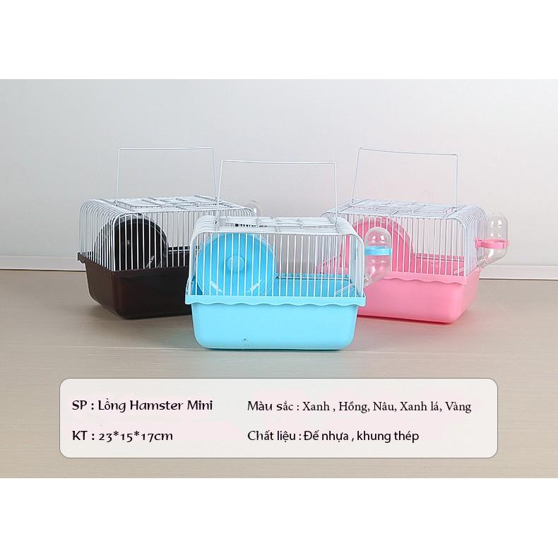 Lồng Hamster mini full phụ kiện nhiều màu cho anh em lựa chọn