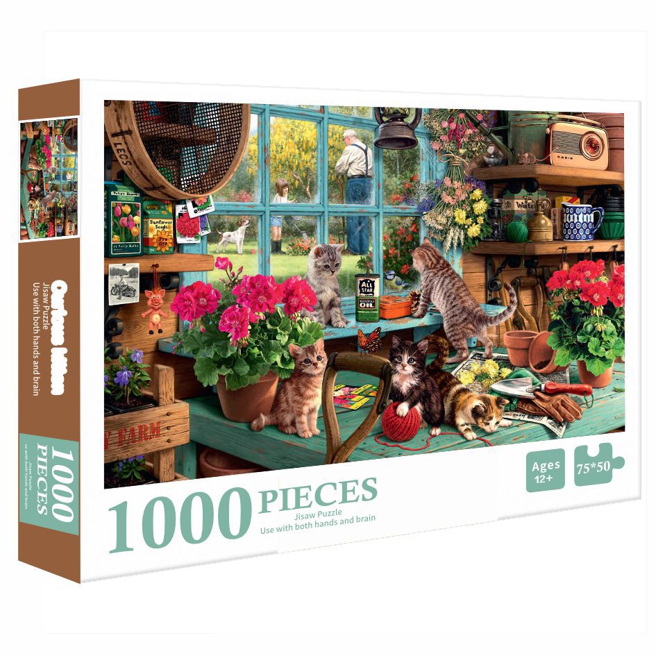 Ghép Hình 1000 Mảnh Tranh Động Vật Jigsaw Puzzle Randomcut 1000 Pcs