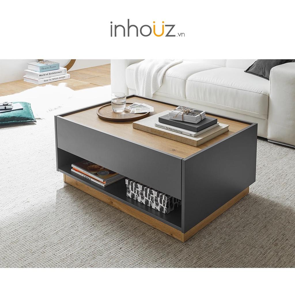 Bàn trà, bàn sofa cao 38 cm bằng gỗ - Olon coffee table - INHOUZ - HOBT0009