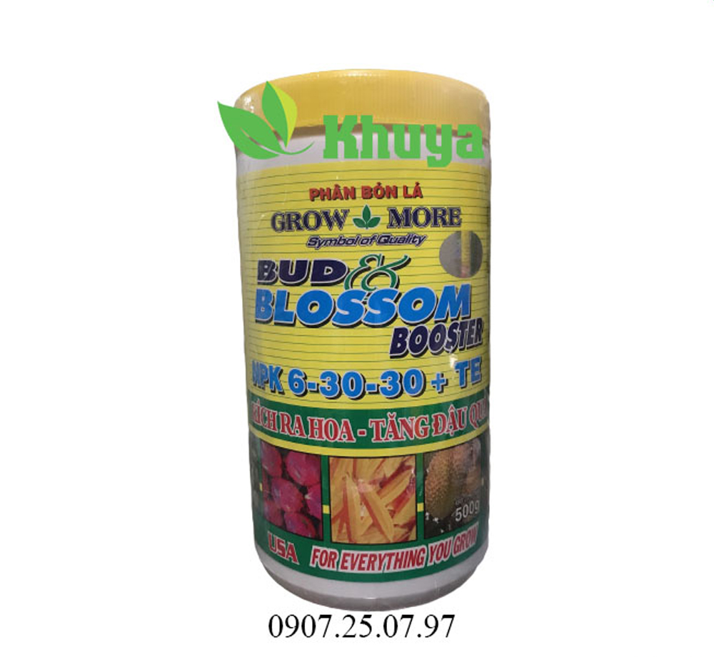 Phân bón lá Growmore NPK 6-30-30+TE 500gr KÍCH THÍCH RA HOA - TĂNG ĐẬU QUẢ