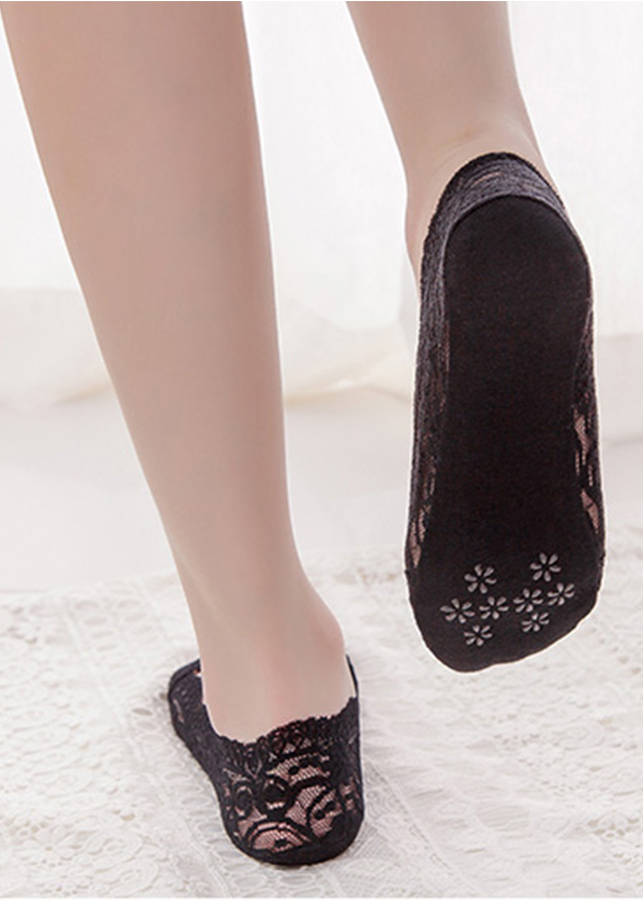 Combo 5 đôi vớ ren giày lười cotton mềm mại cho da thấm hút mồ hôi giữ chân khô thoáng PK07-5
