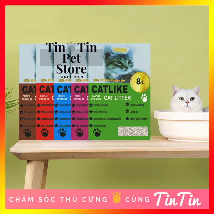 Cát Vệ Sinh Cho Mèo CATLIKE Bao 8L & 15L - Cát Mèo Giá Rẻ