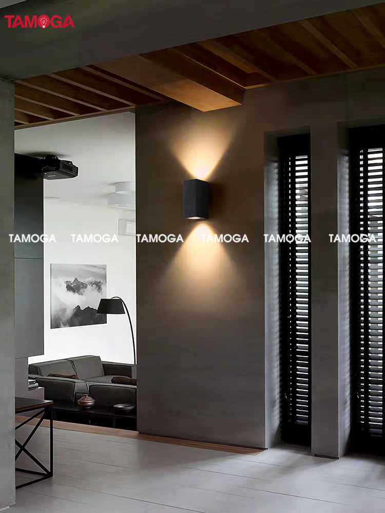 Đèn gắn tường, đèn hắt 2 đầu ngoài trời Chống nước ngoài trời TAMOGA MIKIAS 5769