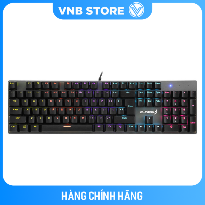 Bàn phím chơi game cơ E-DRA EK313 - Hàng chính hãng