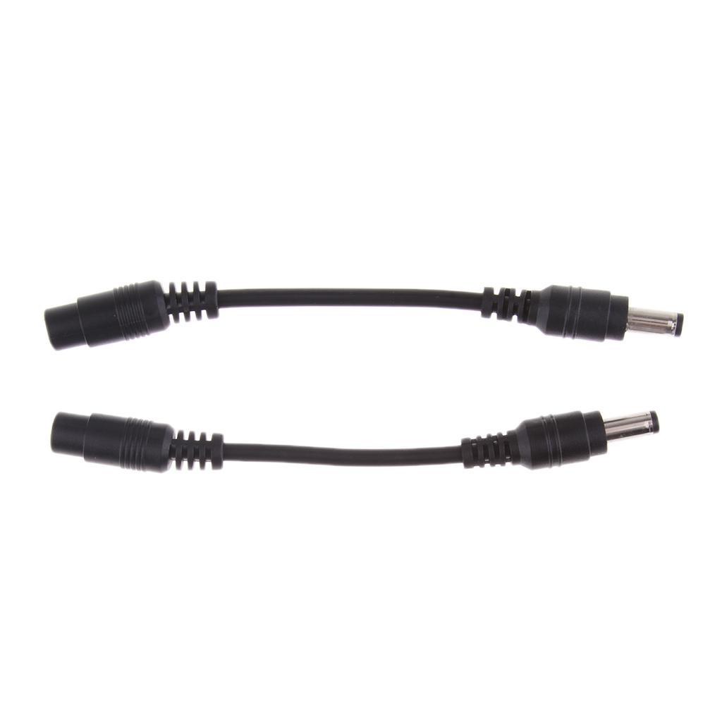 2Pc DC Power 5.5x2.1mm Female To 5.5mmx2.5mm Male Adapter Cable