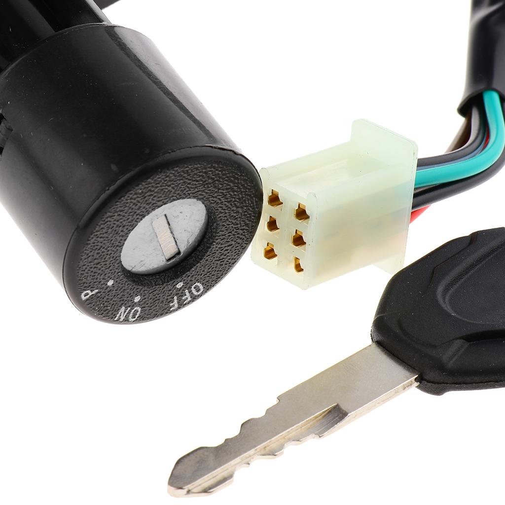 4 Or 6 Wires Engine Lock Gas Cap Lock Key Set