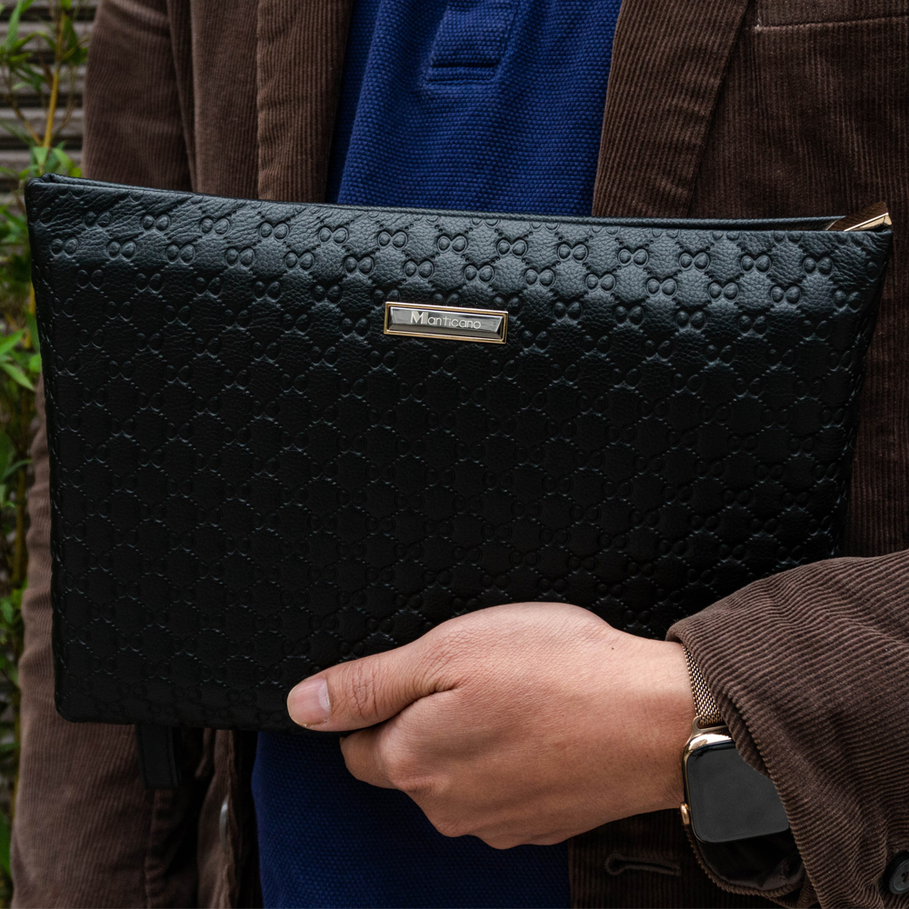 Ví nam cầm tay Clutch da bò nguyên miếng Cao Cấp chính hãng