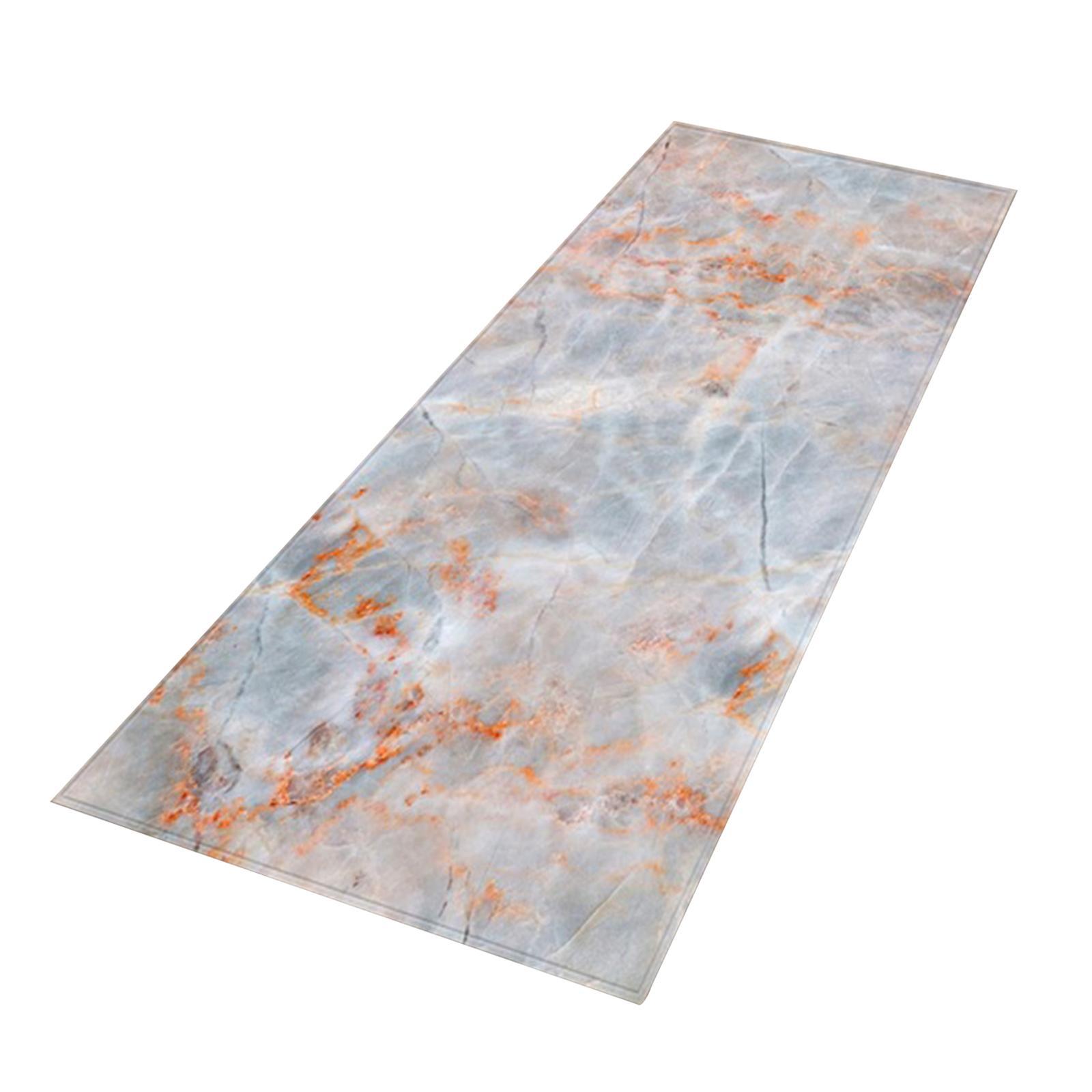 Kitchen Carpet Floor Mat Marble Printed Multipurpose for Doormat
