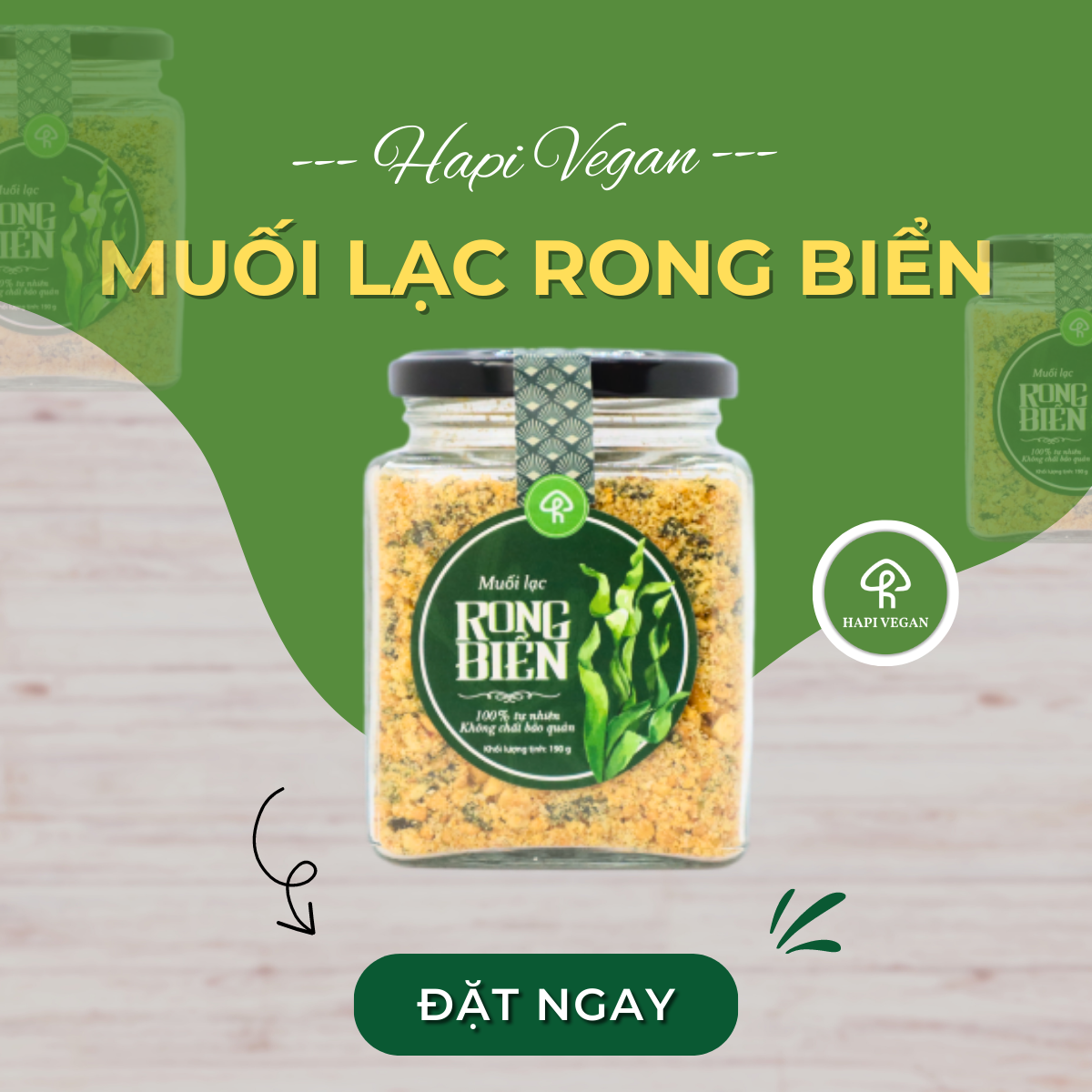 Muối Lạc Rong Biển 190g