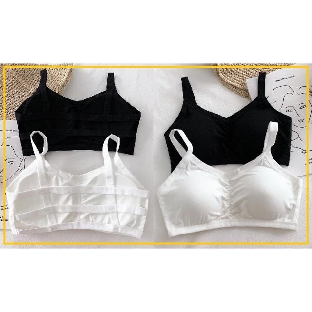 Áo Bra 3 Dây Thun Cotton Có Mút Ngực Hàng Chất Lượng