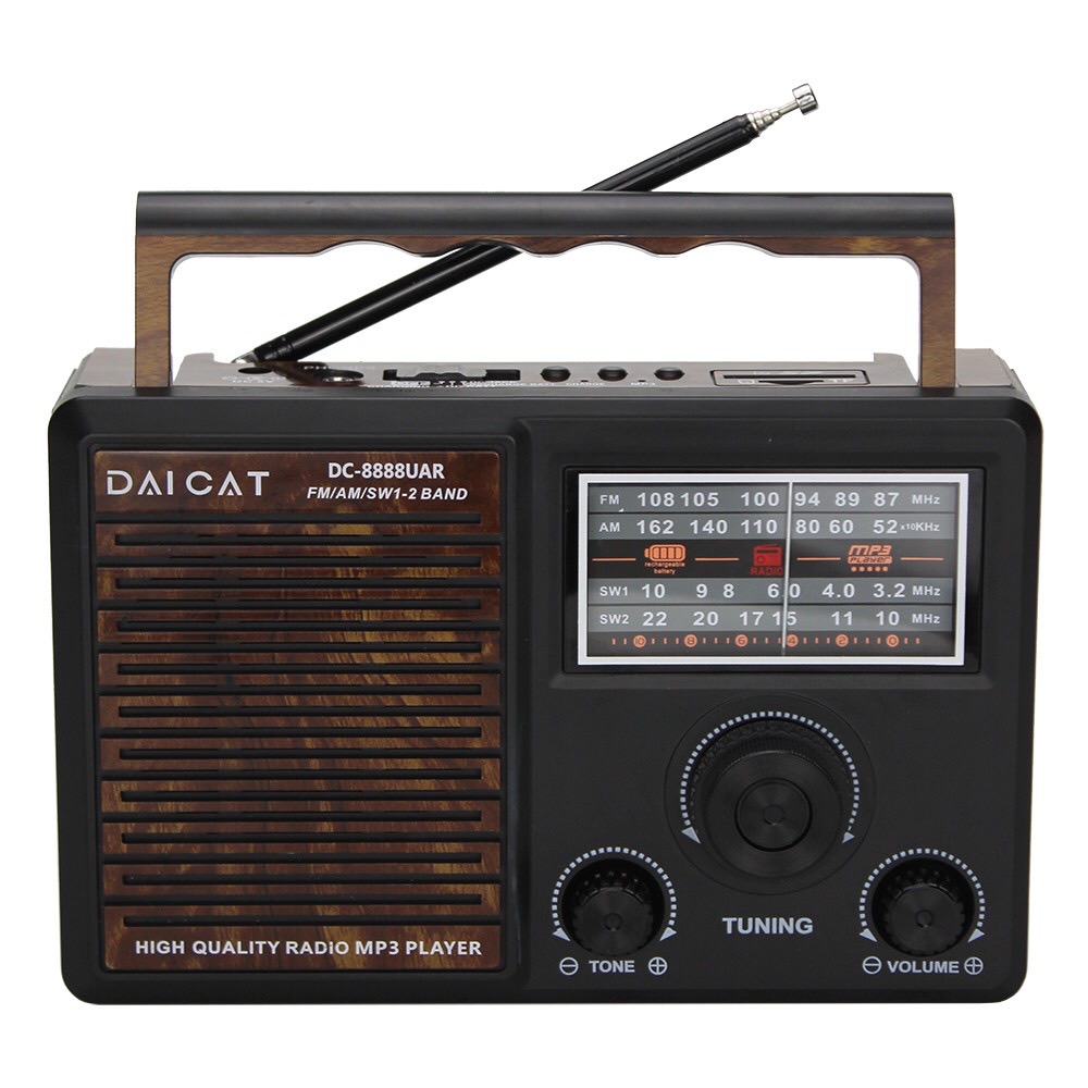 ĐÀI Radio FM SW-999URT FM USB Thẻ Nhớ phong cách cổ điển QUÀ TẶNG CHO NGƯỜI THÂN YÊU-Hàng Chính Hãng