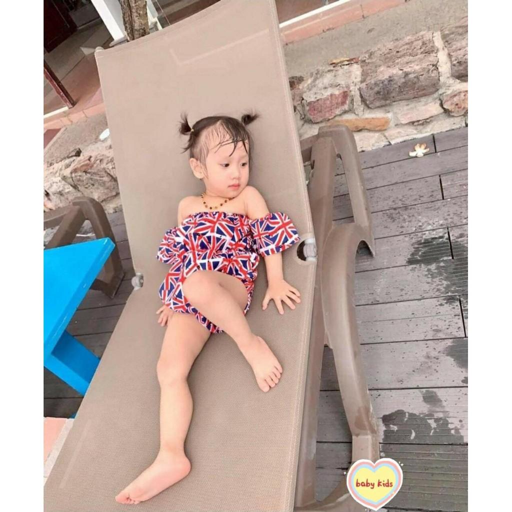 Sét đồ bơi cho bé gái, body kèm tuban bé gái kate thái cho bé từ 7kg đến 20kg
