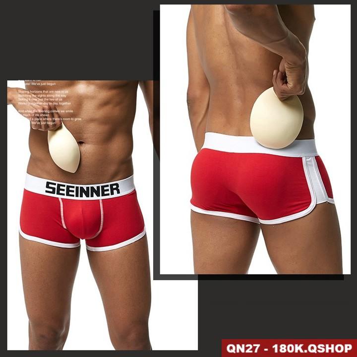 QUẦN ĐỘN MÔNG NAM VÀ ĐỘN DV NAM 2 TRONG 1 KIỂU BOXER QSHOP QN27 QN33