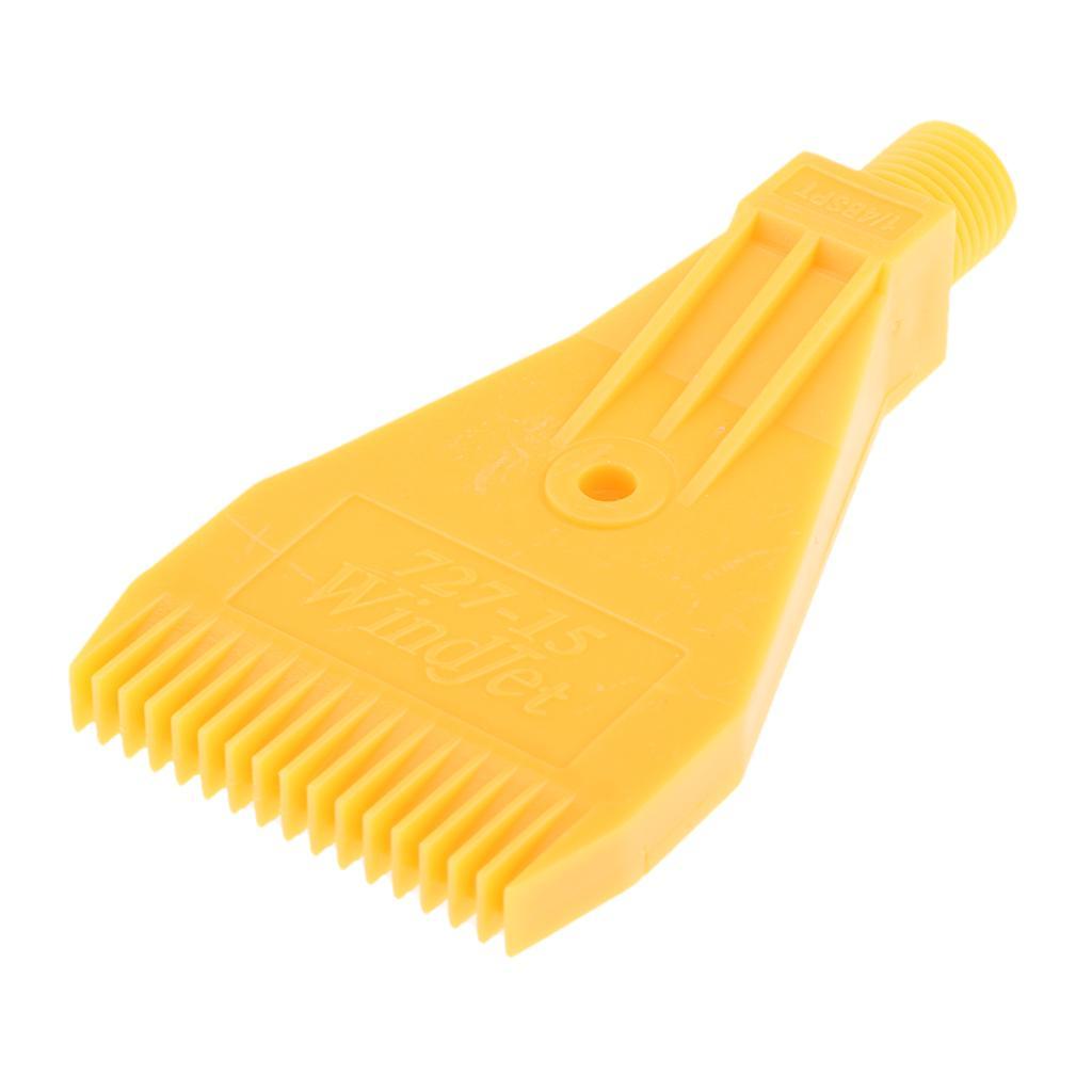 30x 1-Hole ABS Plastic 1/4 Air Knife Jet Washer Spray Nozzles Yellow 48mm