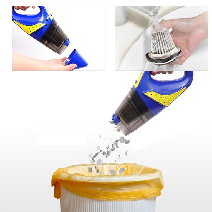 Máy hút bụi cầm tay sạc pin không dây khô và ướt Goodyear GY-2897 100W Lực hút 3000mbar - HÀNG NHẬP KHẨU