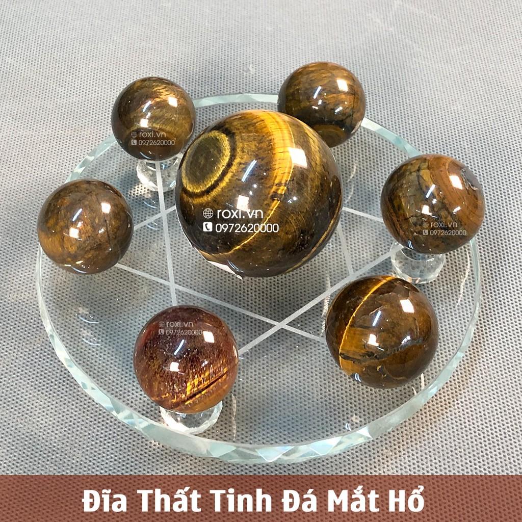 Đĩa Thất Tinh Hợp Mệnh Thổ - Kim 10cm