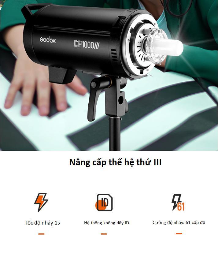 Đèn Flash studio Godox DP1000 III hàng chính hãng.