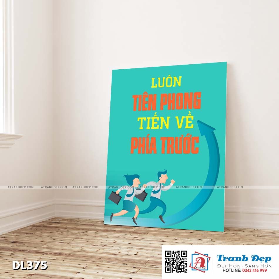 Tranh động lực trang trí phòng làm việc - Luôn tiên phong tiến về phía trước - DL375