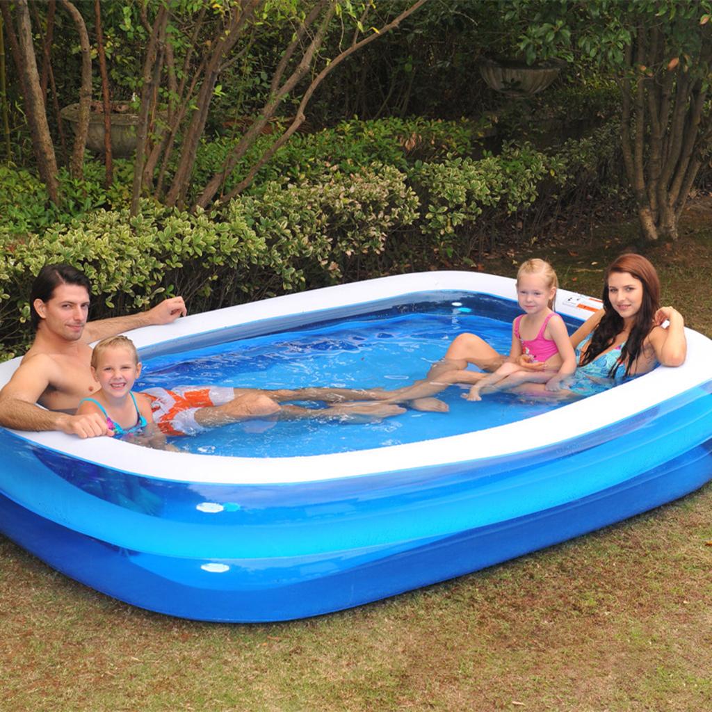 Inflatable Pool Blow up Kids Swimming Pool for Family Garden Backyard