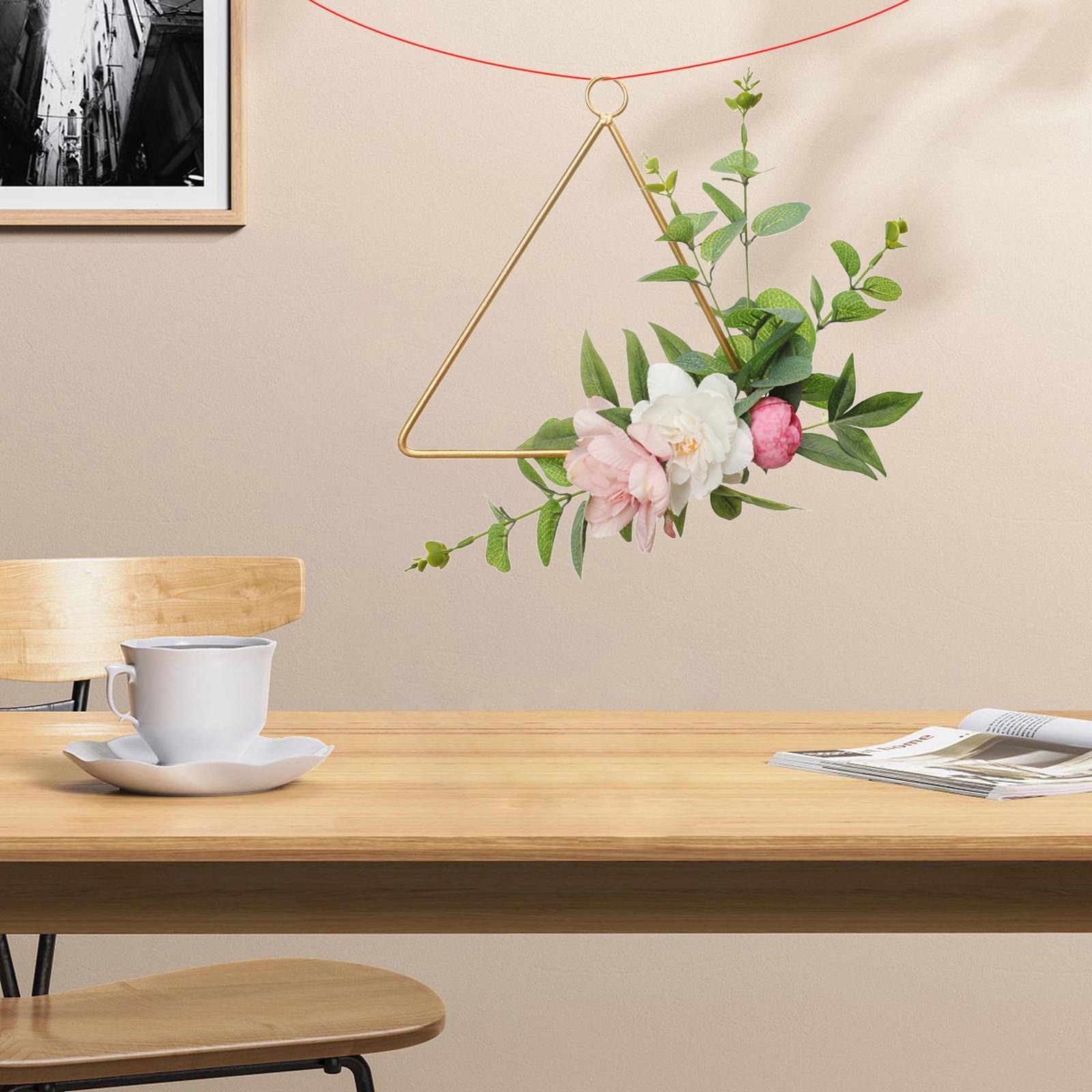 2x Wrought Iron Artificial Flower DIY Crafts for Wedding Baby Shower Ornaments