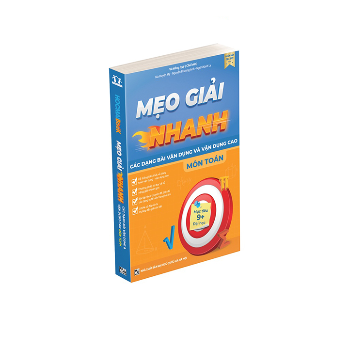 Sách - Mẹo giải nhanh các dạng bài vận dụng và vận dụng cao môn Toán